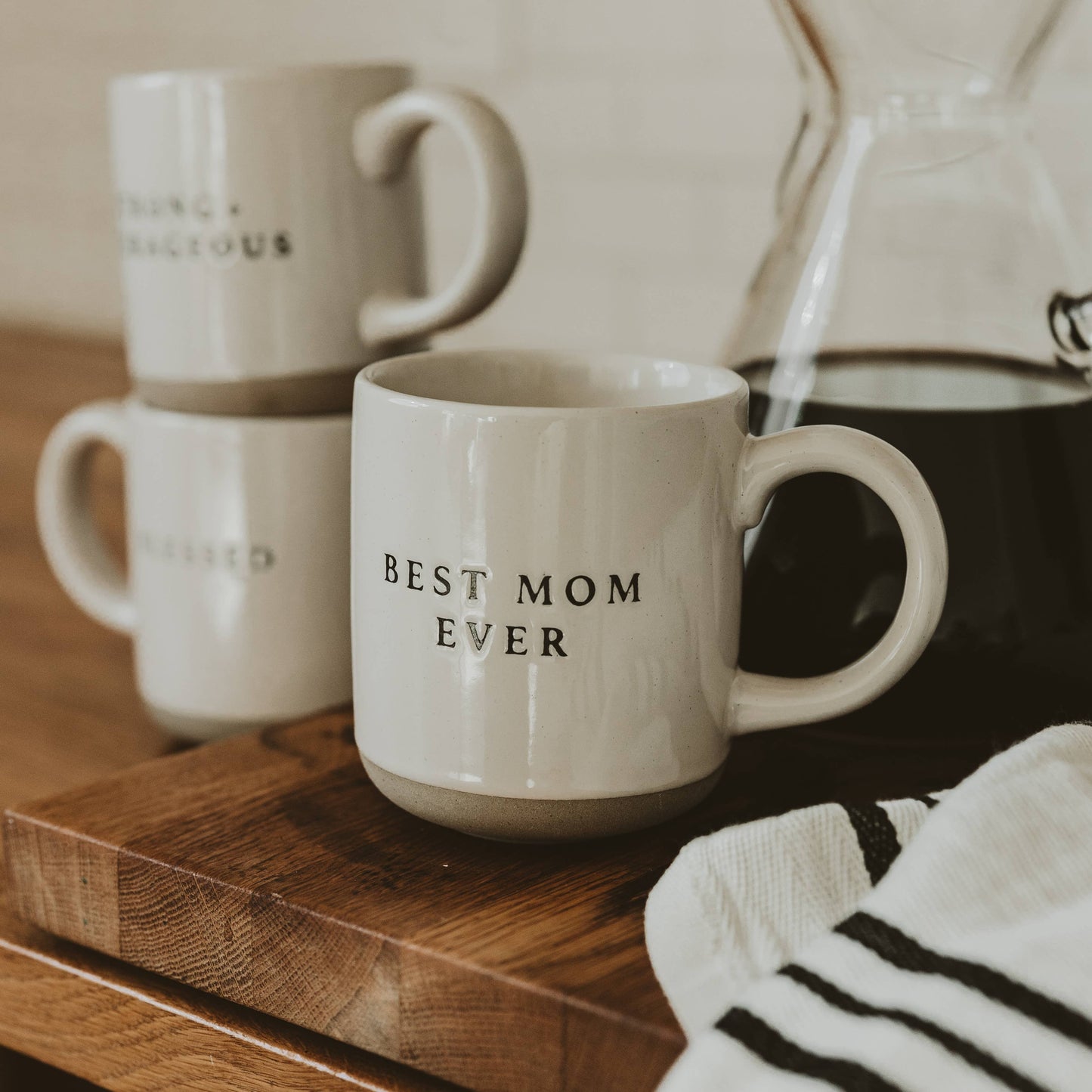 Sweet Water Decor - Best Mom Ever Stoneware Coffee Mug - Gifts & Home Decor