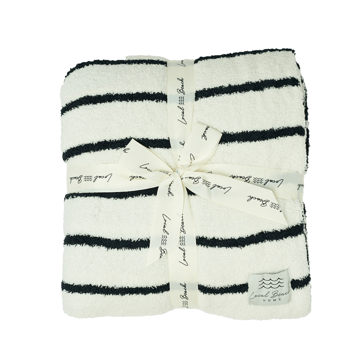 Local Beach - Striped Luxe Home Blanket