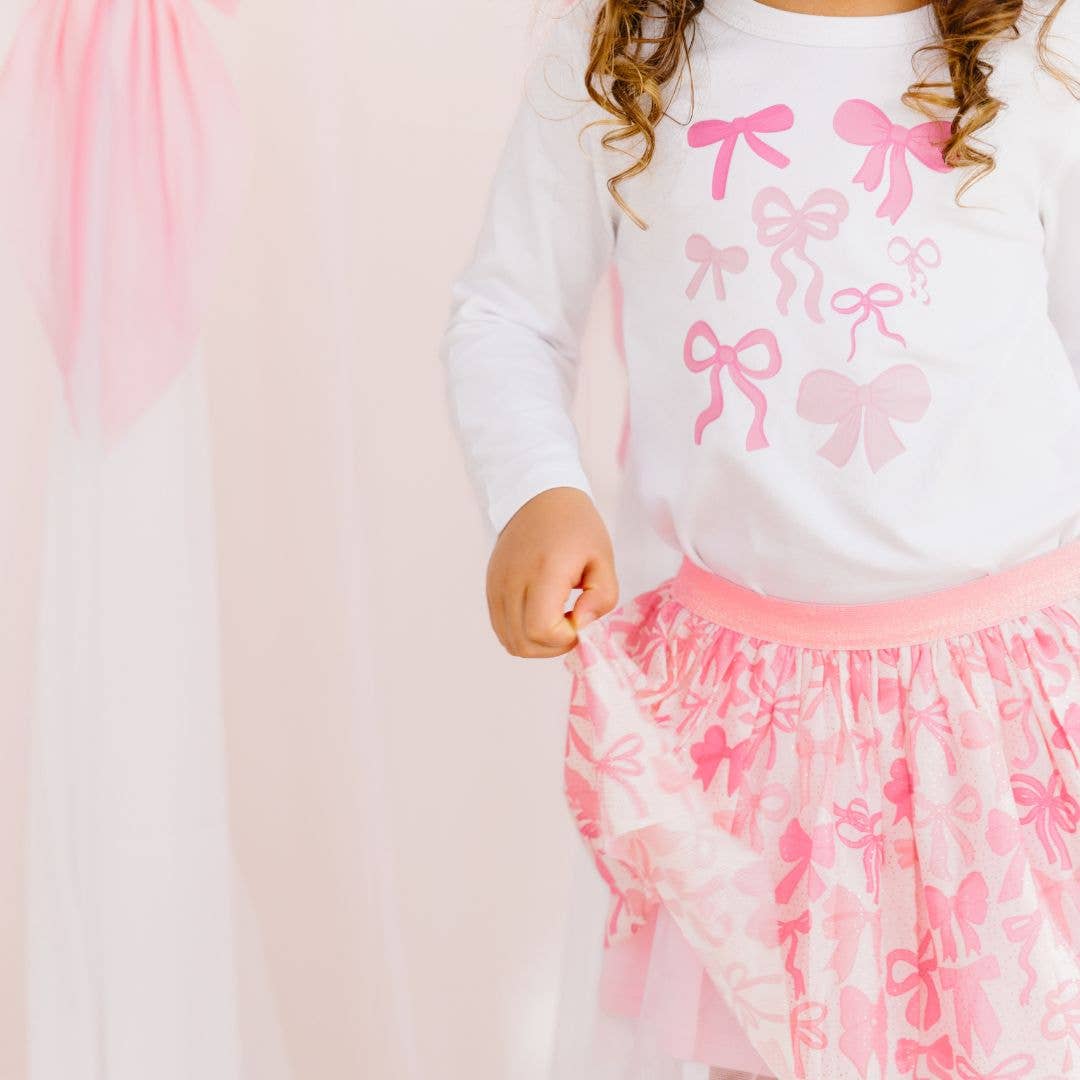 Sweet Wink - Coquette Bow Tutu - Kids Dress Up Skirt - Bows