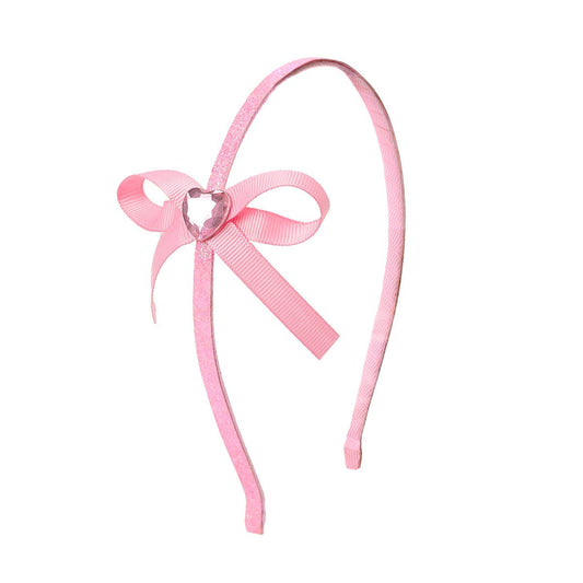 Sweet Wink - Dainty Heart Bow Valentine's Day Headband - Kids