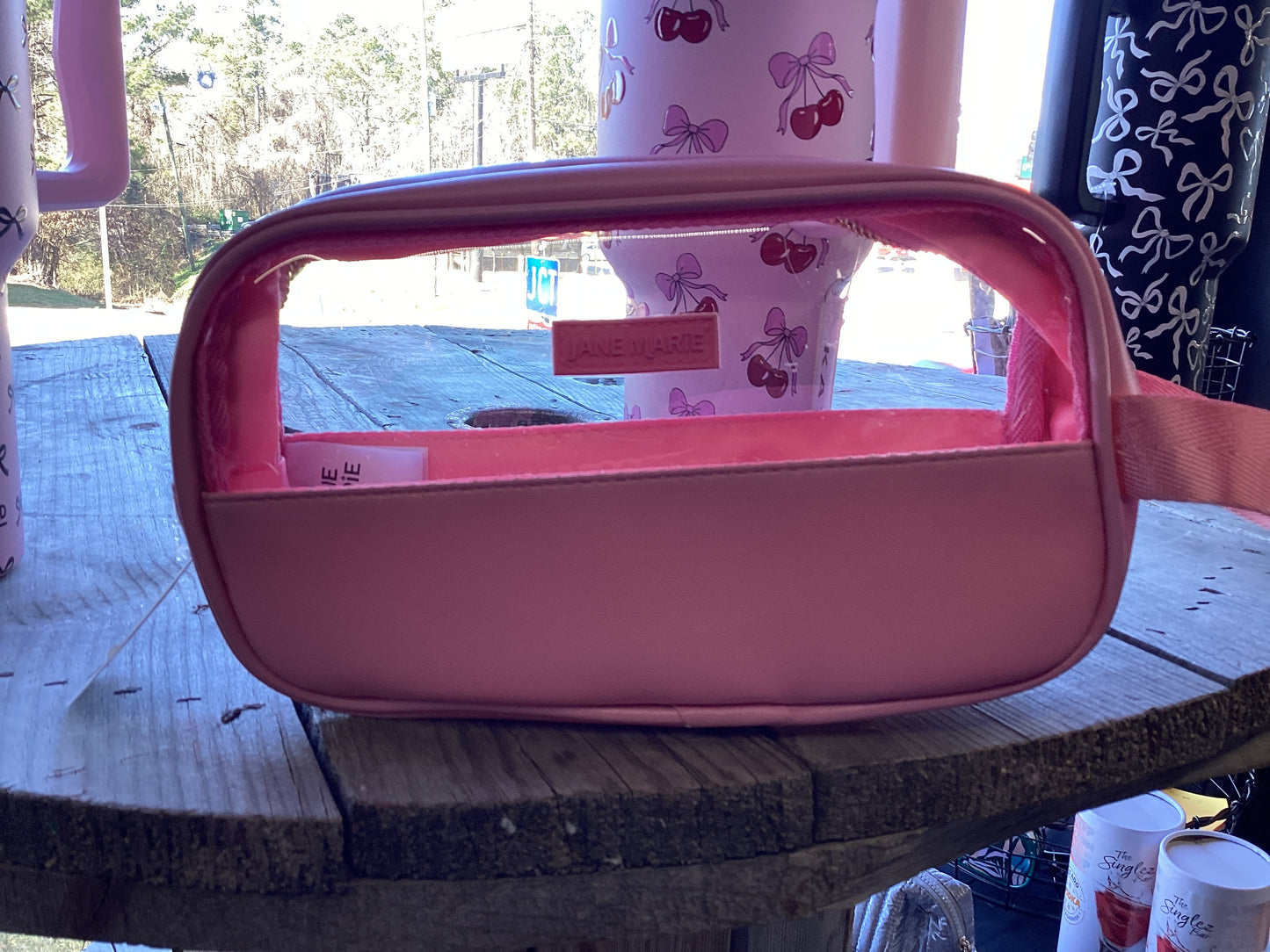 JM graceful pink small travel bag