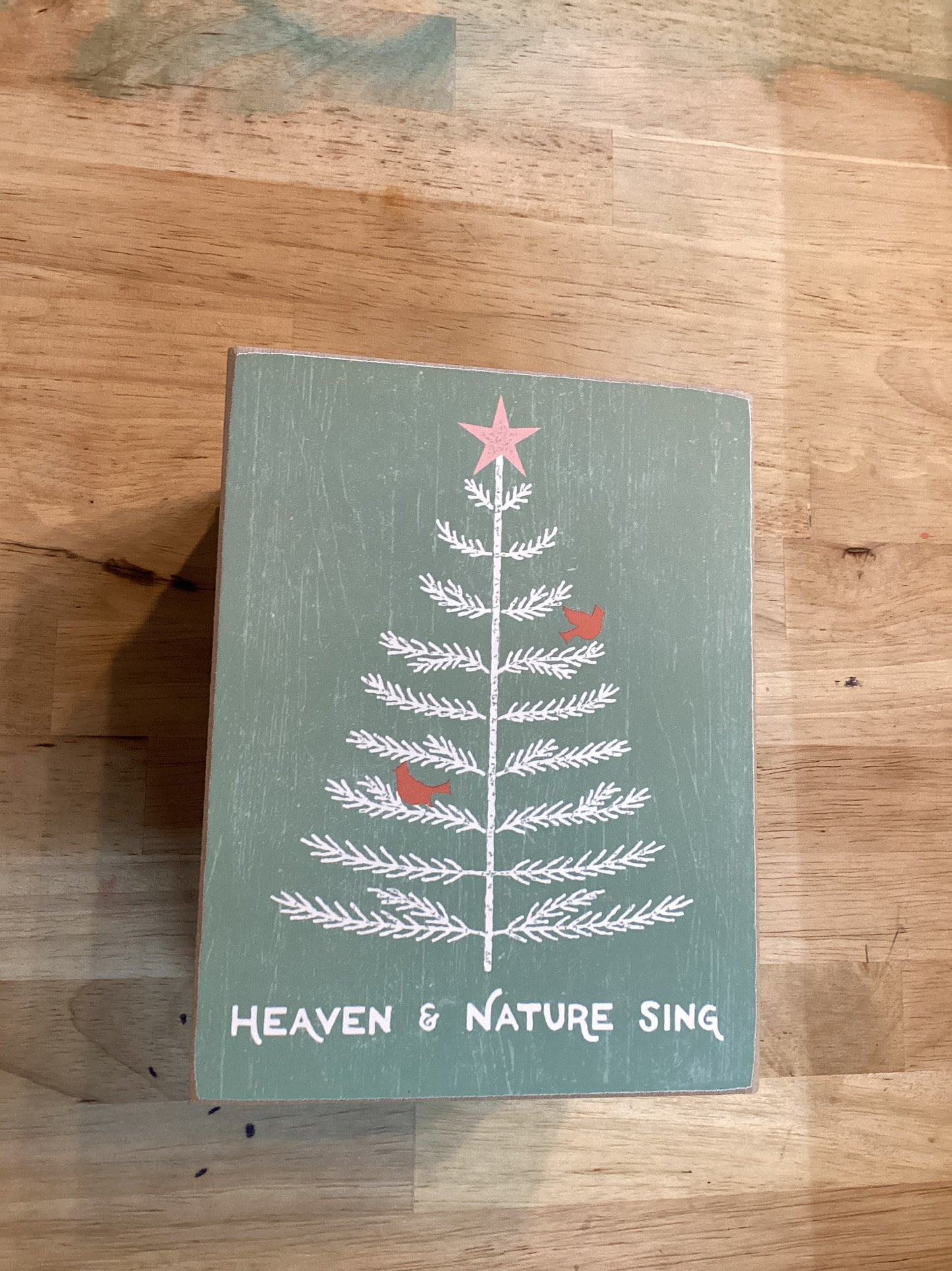HEAVEN AND NATURE SING BLOCK WOOD