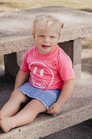 Lake Girl Toddler Tee-smiley face