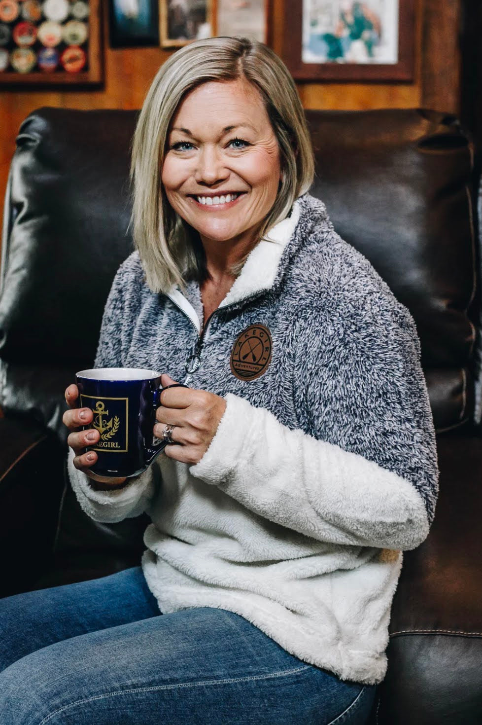 Lake Girl 1/4 Zip Sherpa