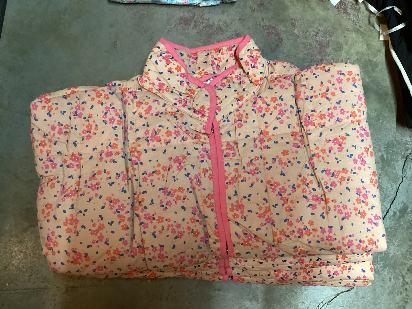 DAINTY FLORAL LIGHTWEIGHT QUILTED JACKET
