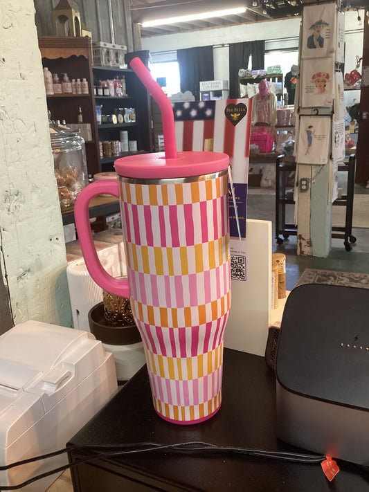 SHERBET STRIPE MEGA MUG 40 OZ