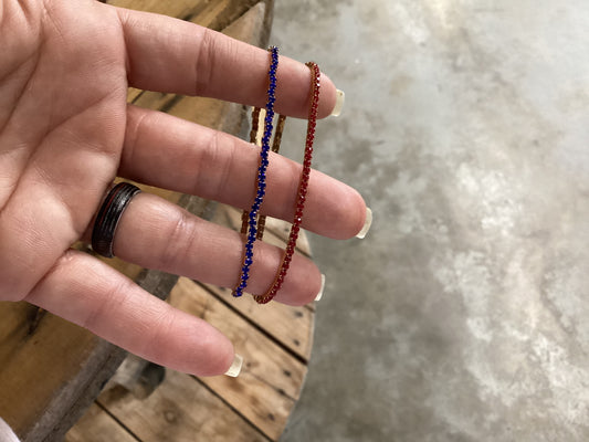Game day bracelet- gemstone