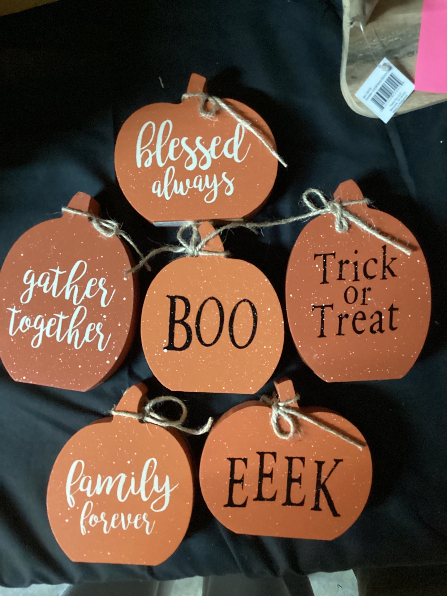 Pumpkin signs