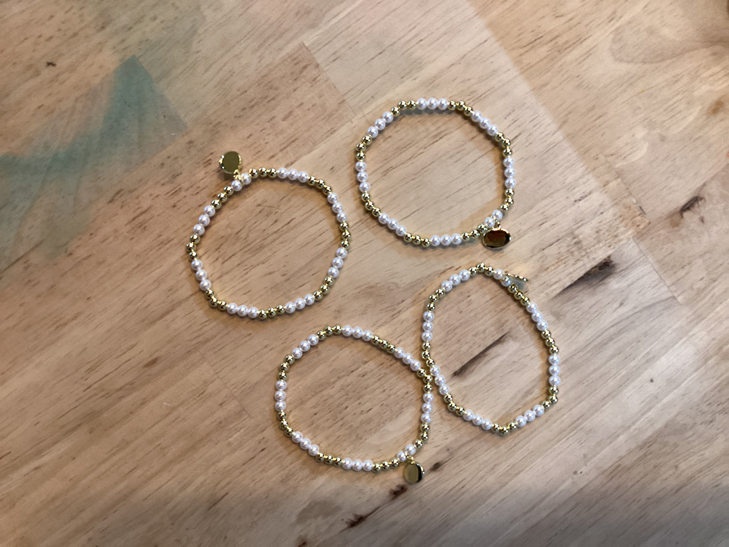 Alex Carol Small Line of Pearls Bracelet