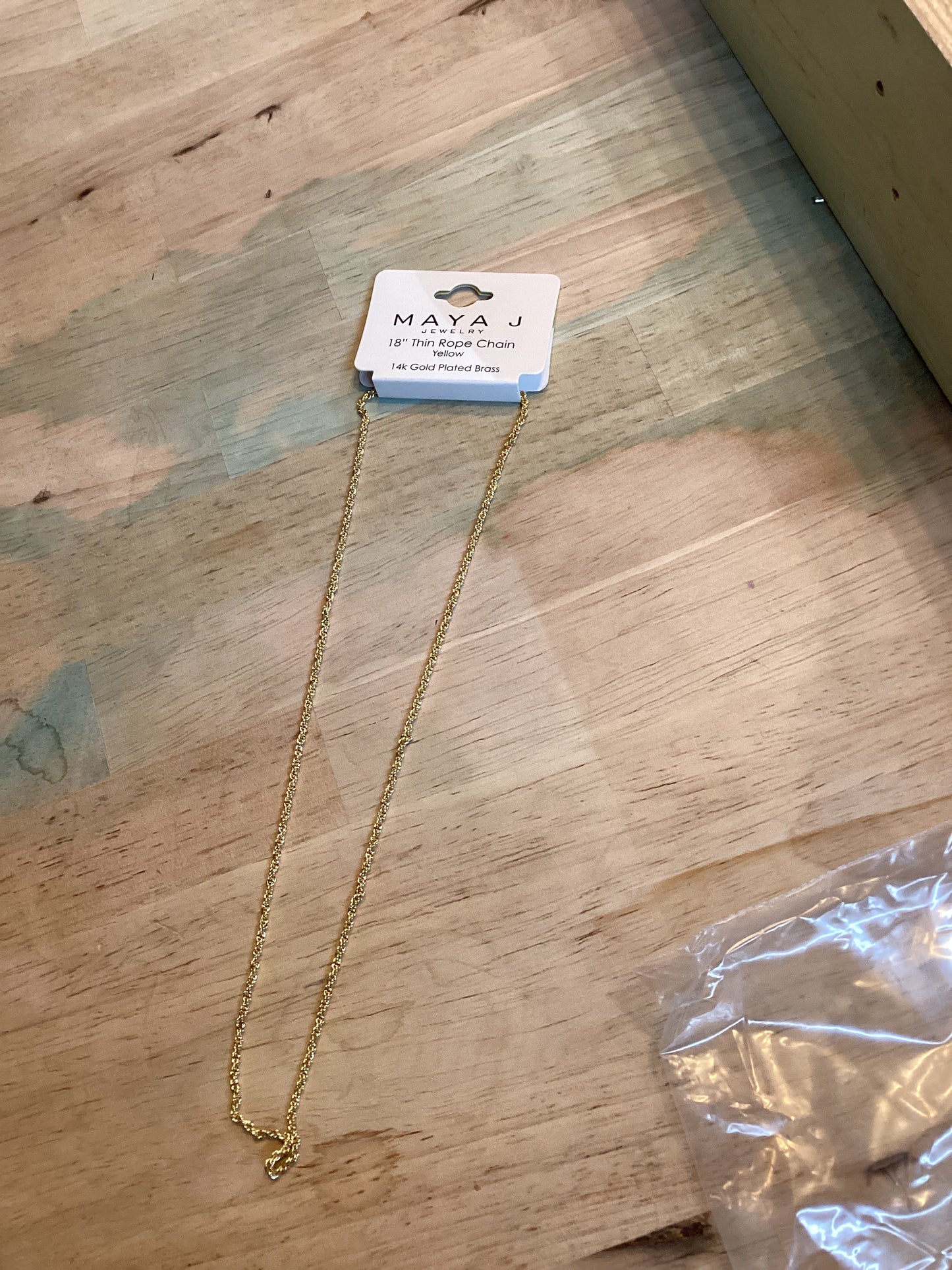 Maya J Chain Necklace thin rope