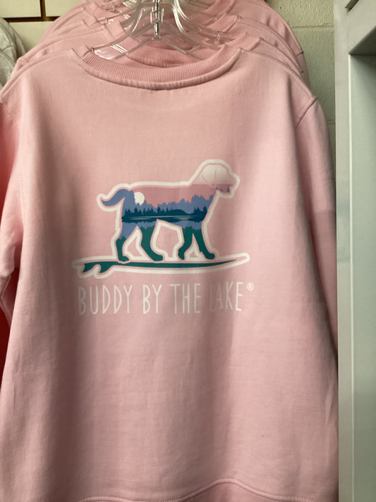 BBL Lake Scape Fleece Crew Pinky Sweatshirt