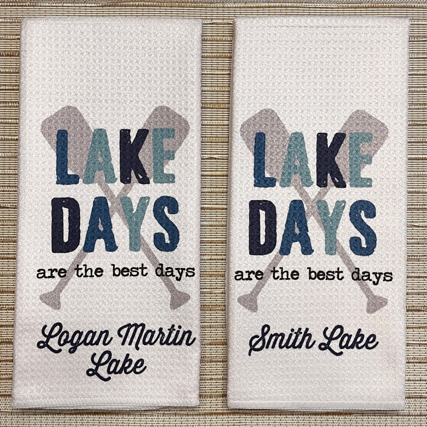 Lake Days Tea Towel