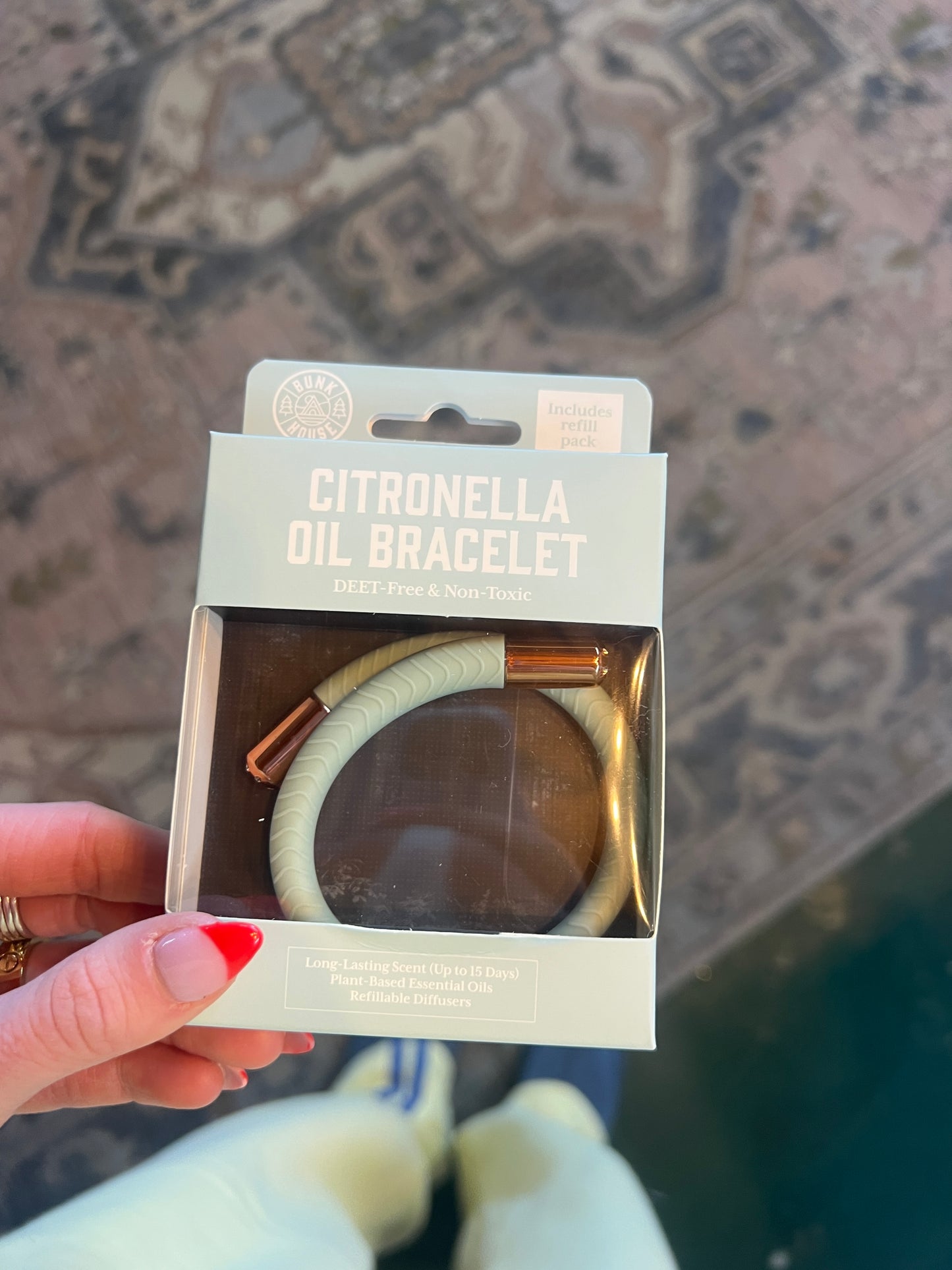Citronella oil bracelet