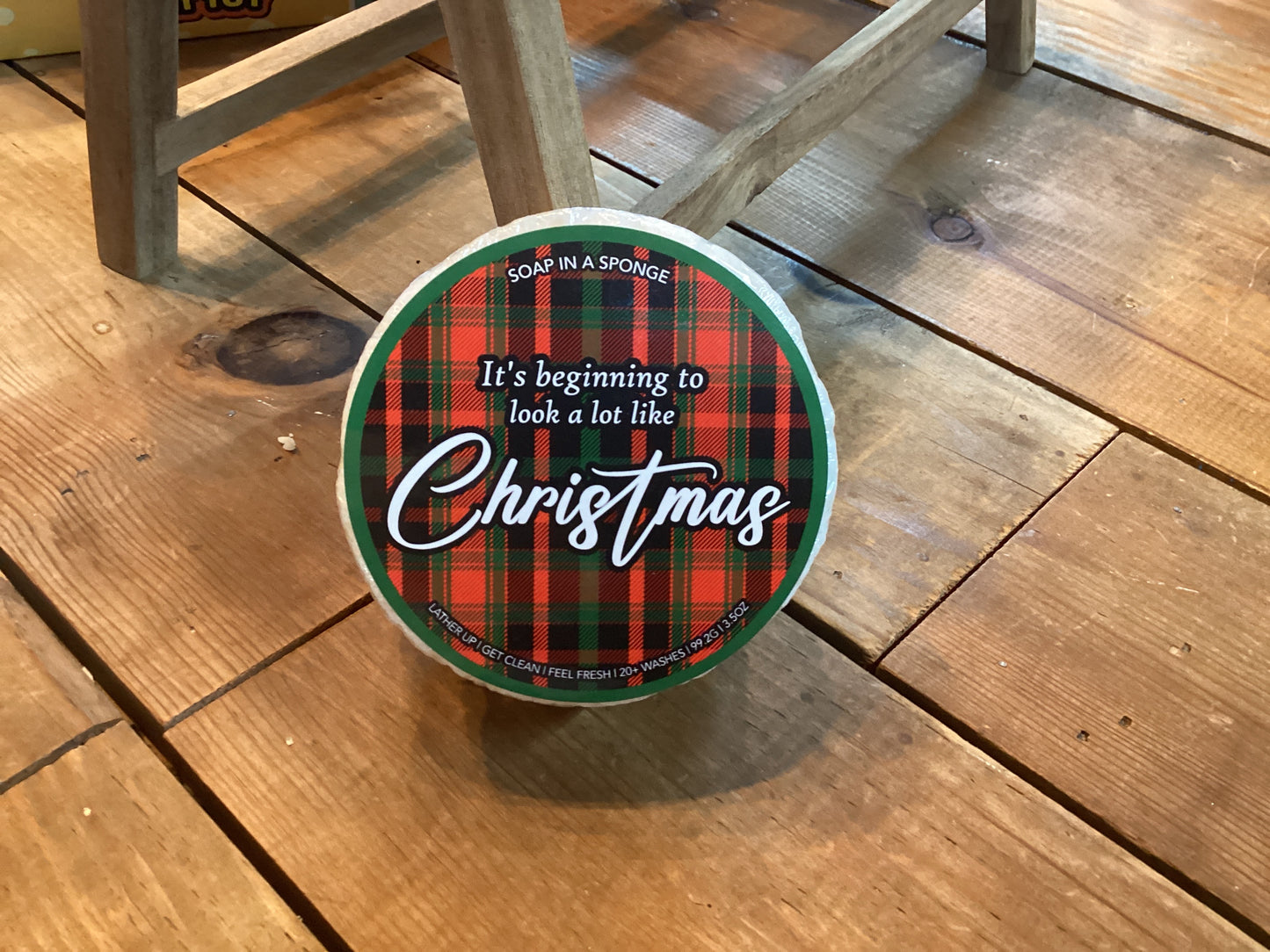 CAREN Christmas Soap in a Sponge