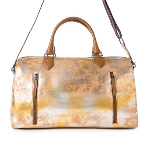 MYRA Ranger’s Echo Snake Print Leather Duffle Bag