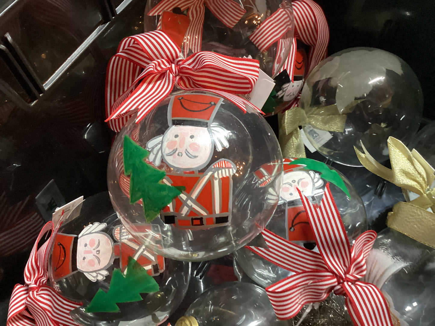 Glass soldier ornament