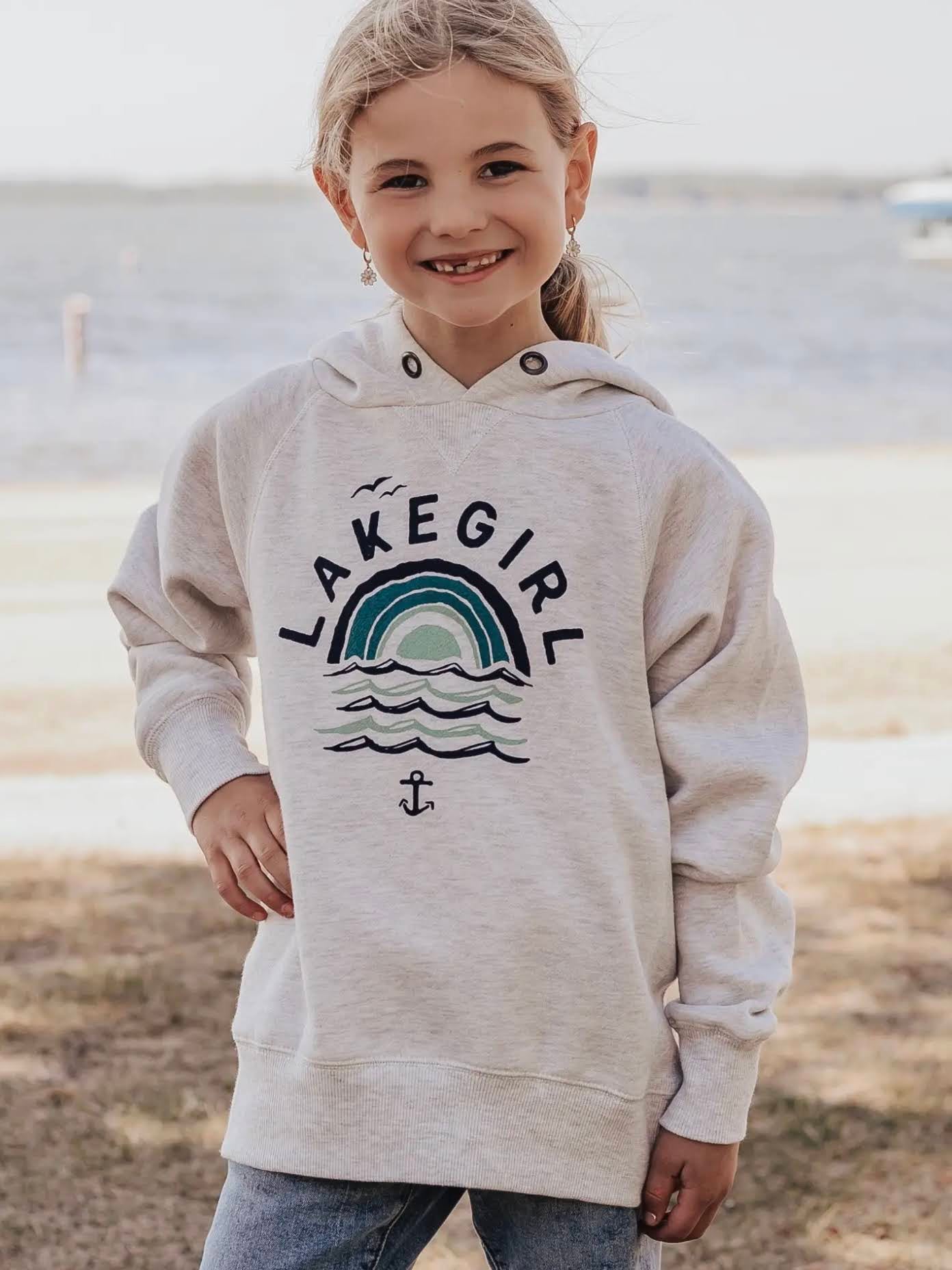 Lake Girl Sun and Waves Hoodie