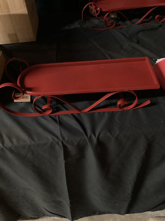 Red sleigh