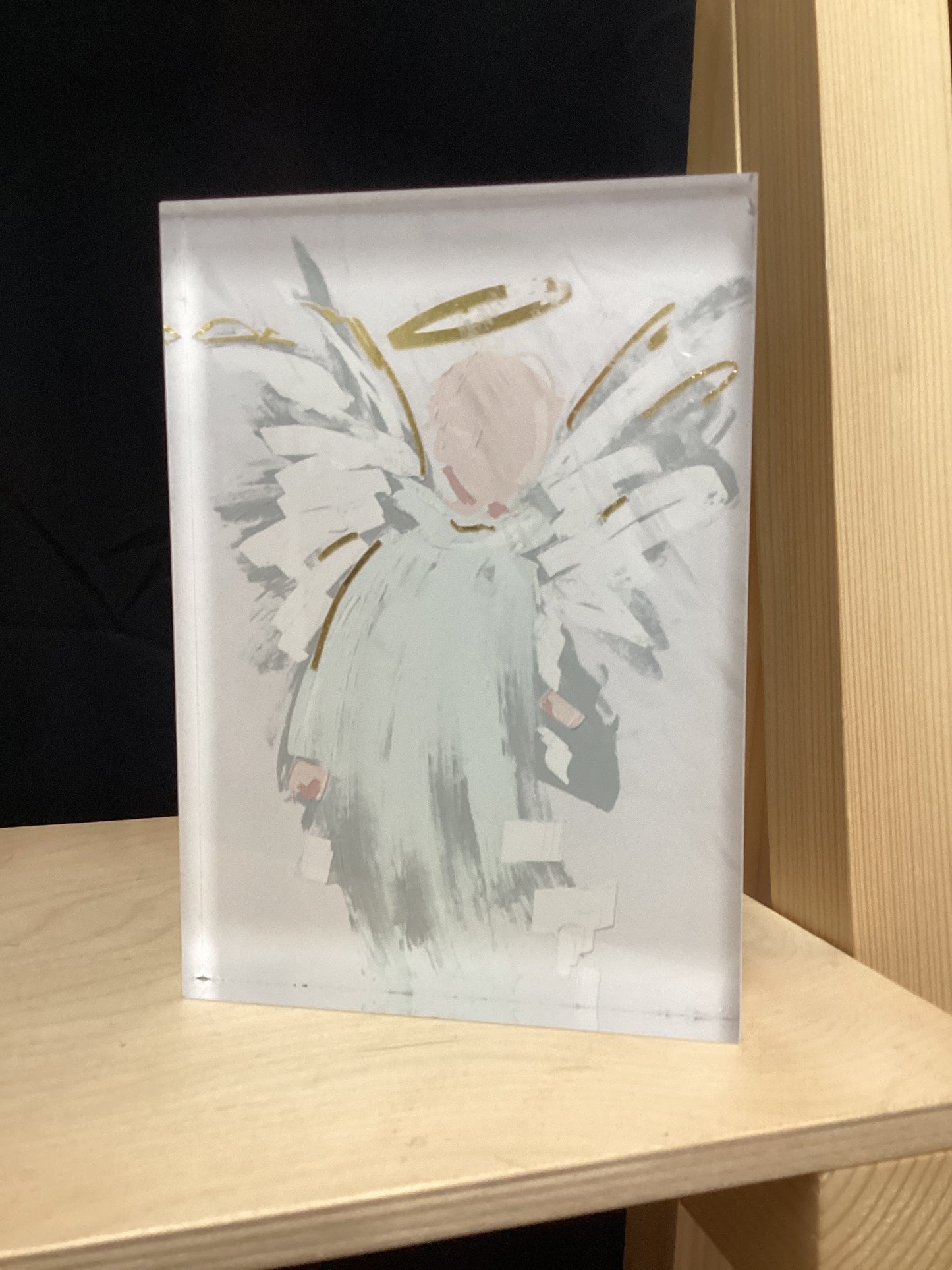 7' Acrylic Block Sign with Gold Leafing