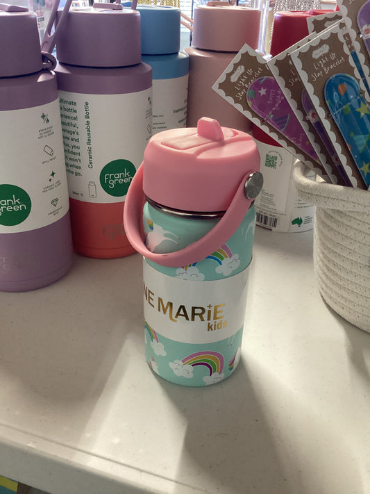 Kids Leaping Unicorn 12 Oz. Bottle With Straw Cap