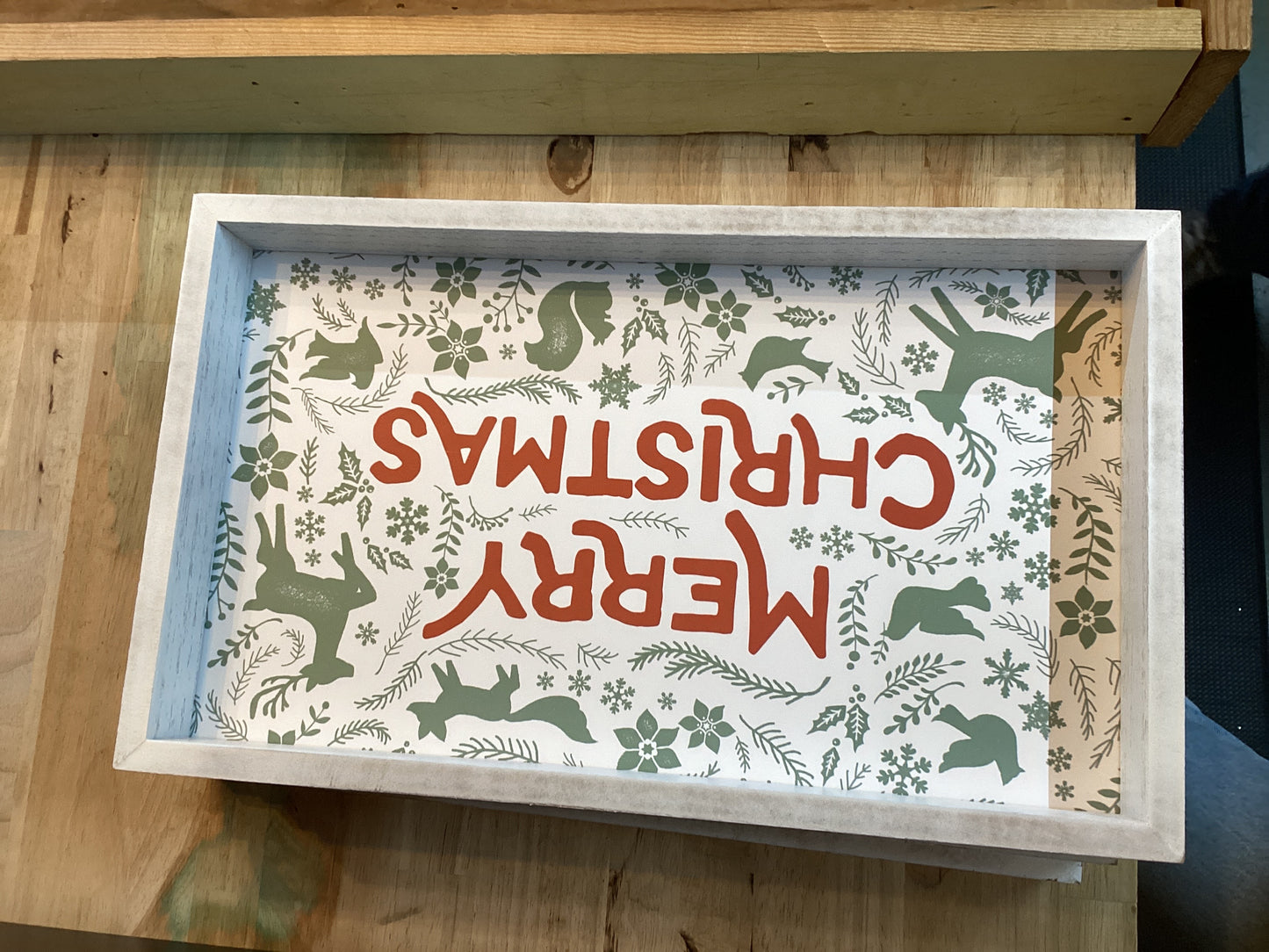 MERRY CHRISTMAS BOX PLATE