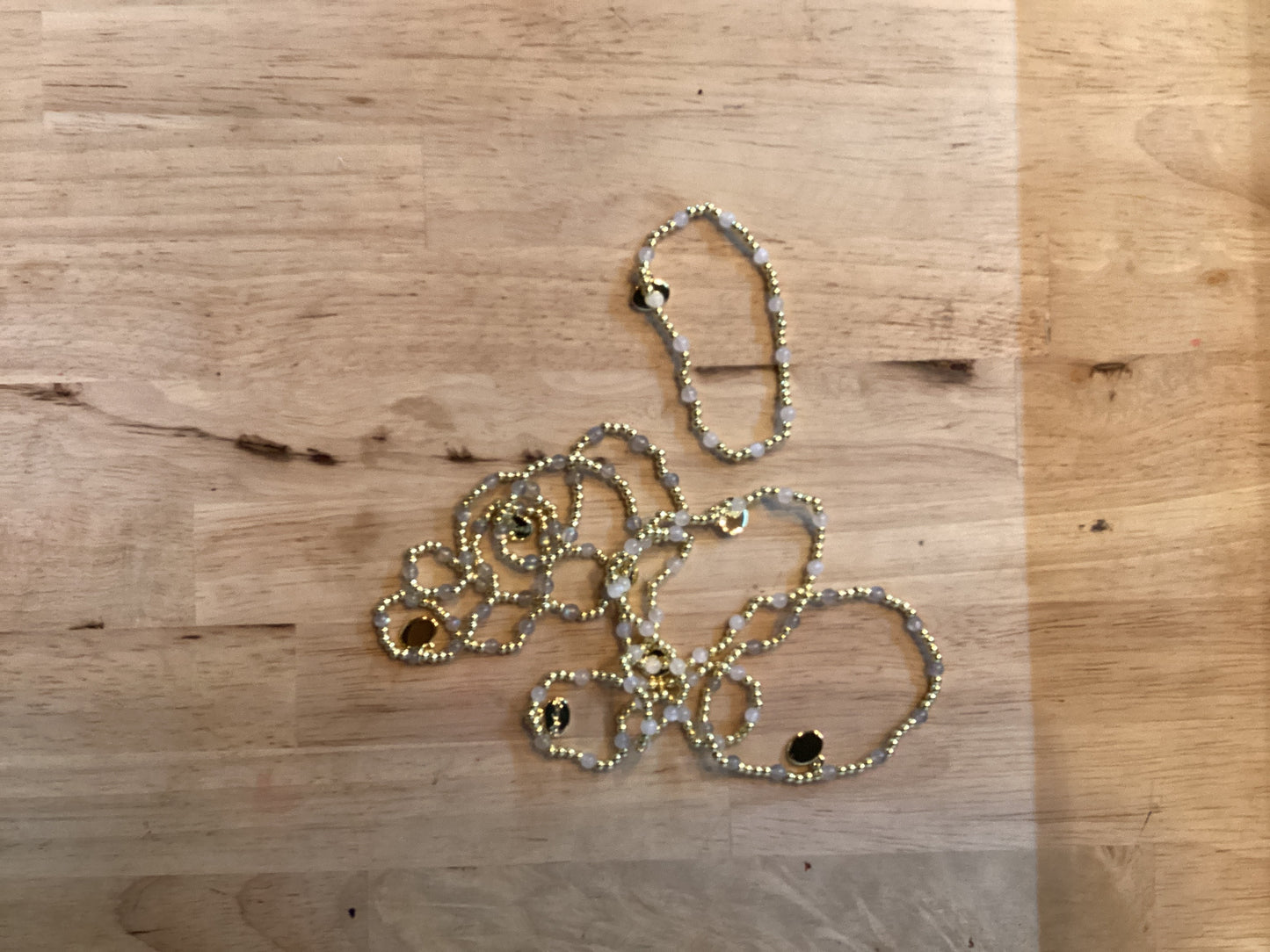 Alex Carol Light Blue/ Cloudy White Stone Bracelet