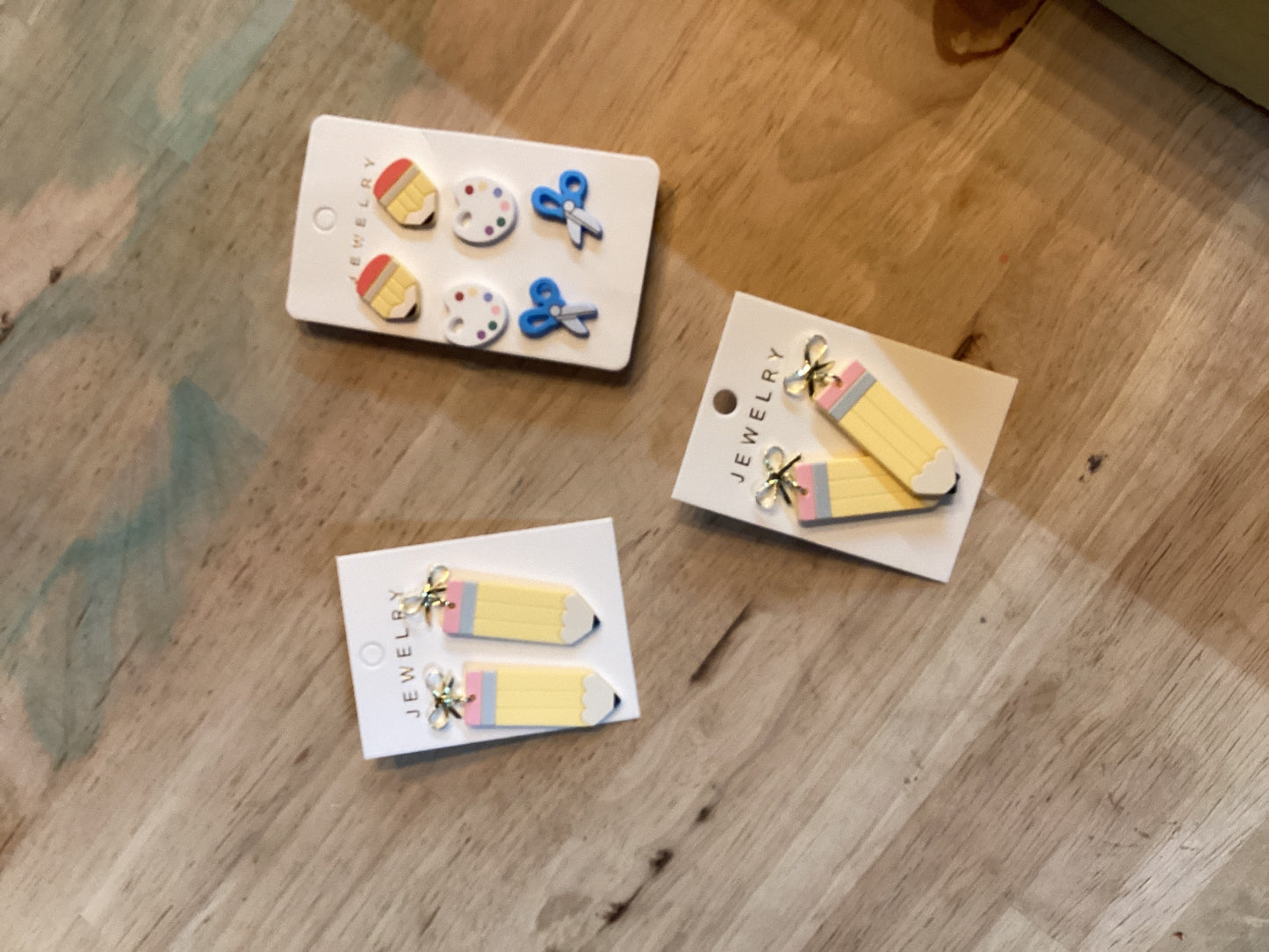 School Supplies Earrings