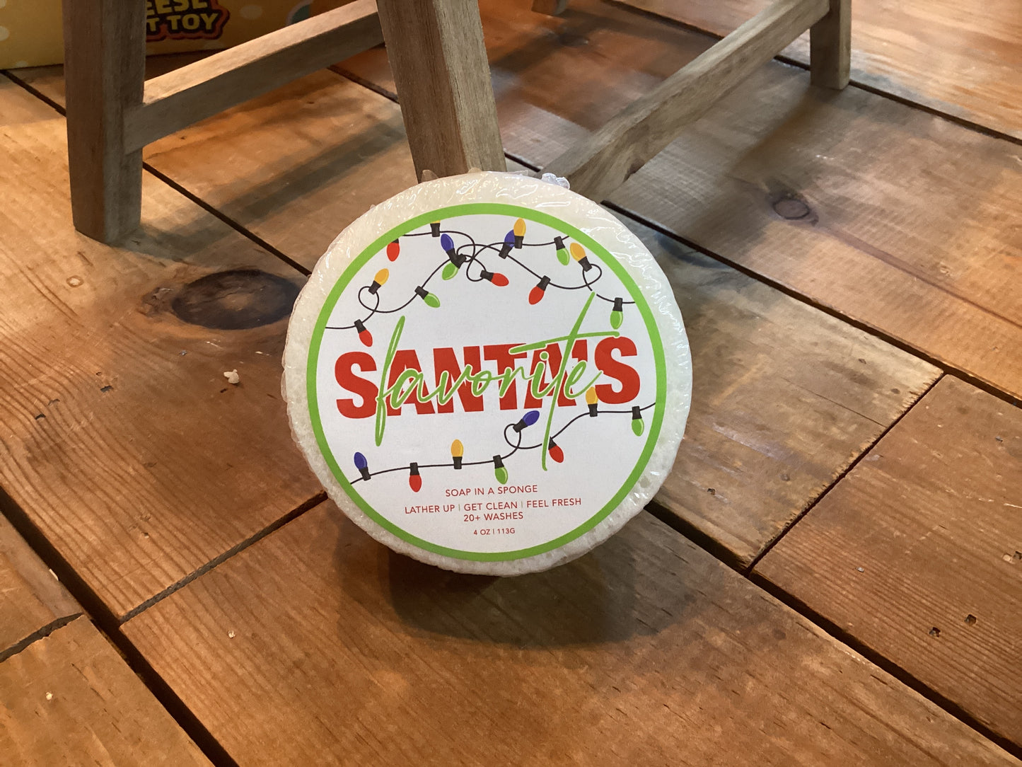 CAREN Christmas Soap in a Sponge