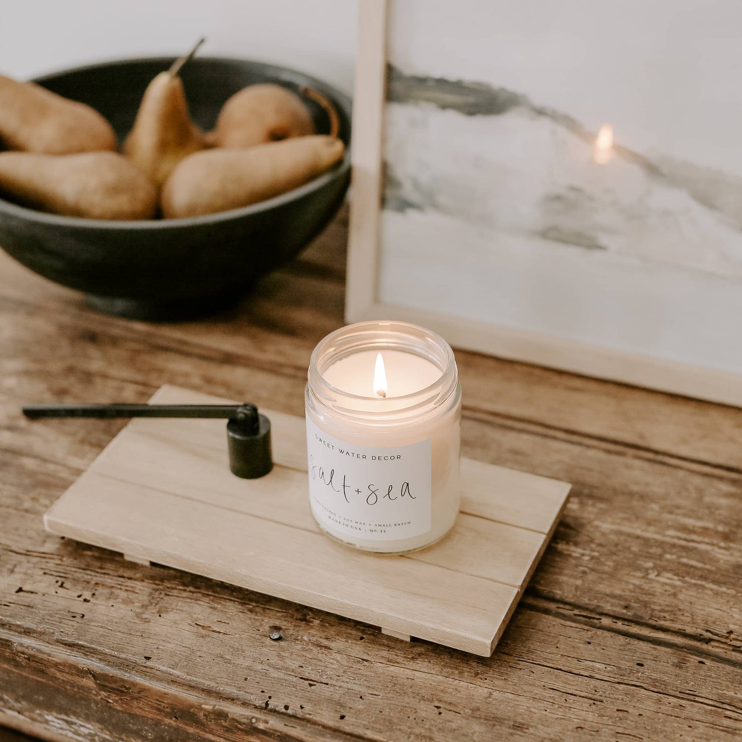 Sweet Water Decor - Natural Rectangular Wood Tray - Home Decor & Gifts