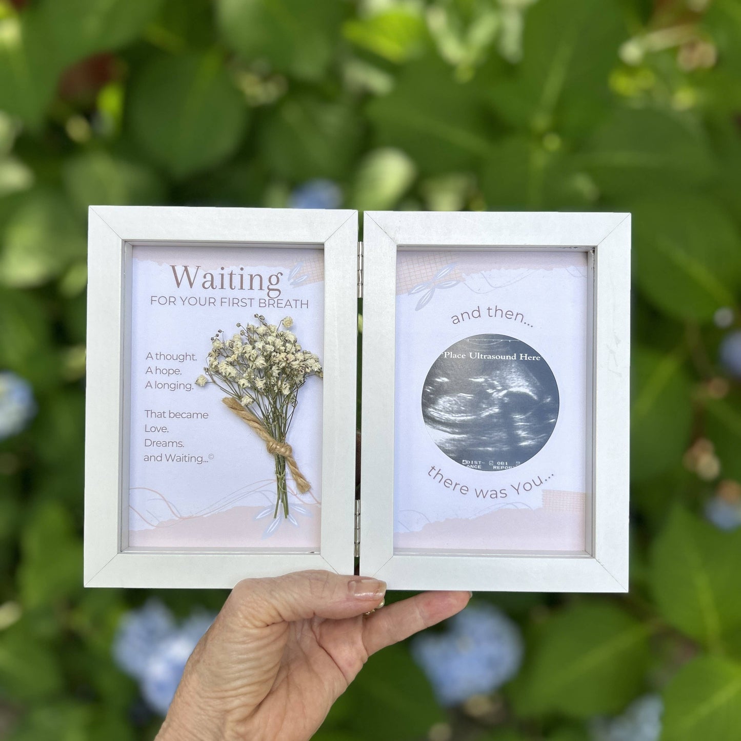 First Breath Ultrasound Keepsake Frame 4x6 Shadow Box 8100