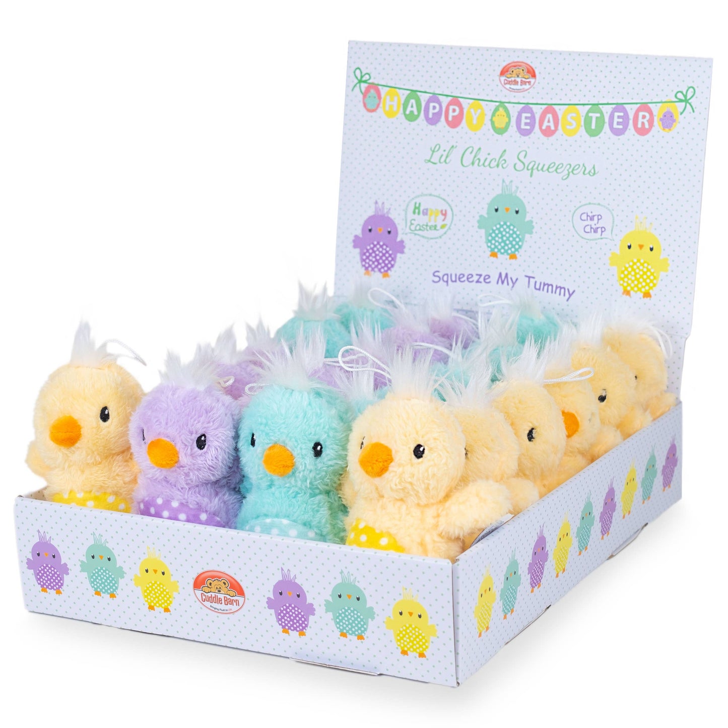 Cuddle Barn, Inc. - Lil Chick Squeezers (Easter Basket Plush Toy Gift)