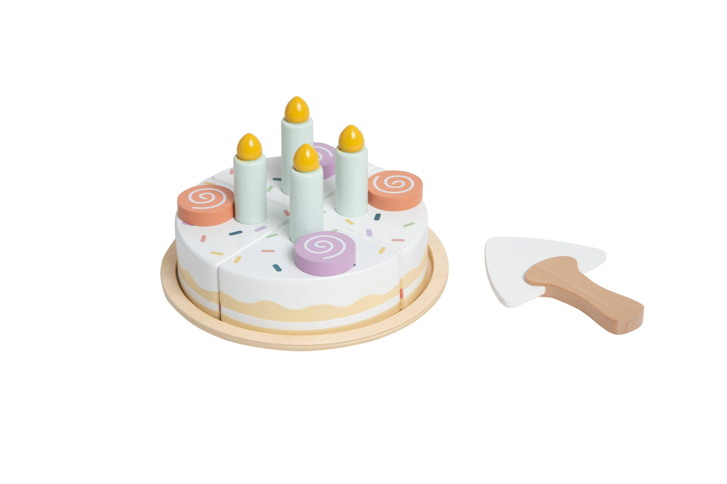 Pearhead - Celebration Wooden Cake Set, Developmental Toys
