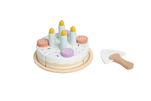 Pearhead - Celebration Wooden Cake Set, Developmental Toys