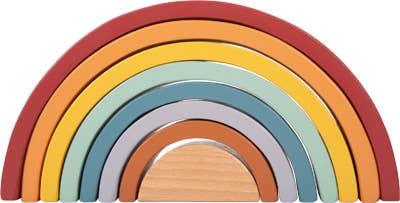 Hauck Toys - Small Foot Rainbow Building Blocks- Boutique