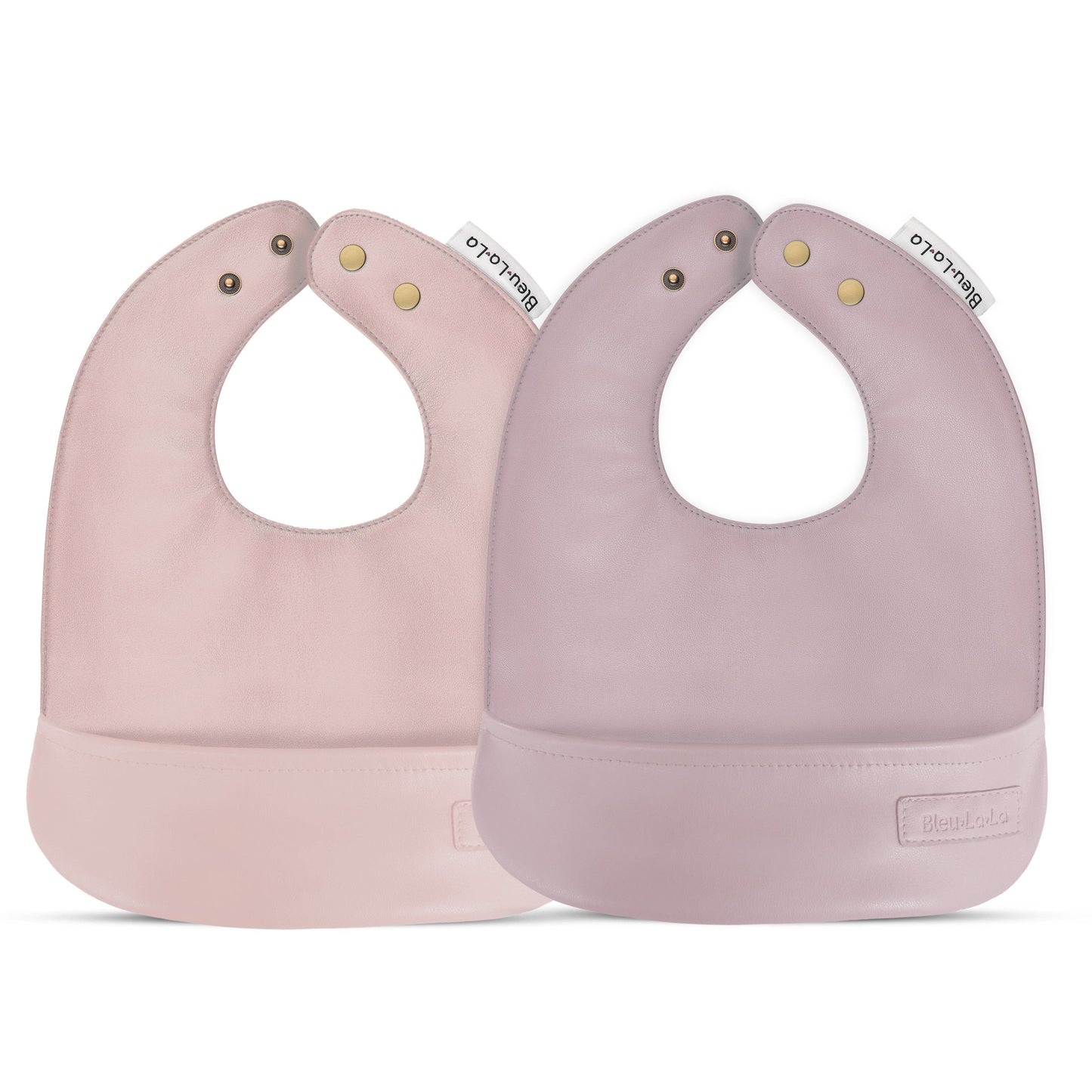 Bleu La La - Classic -Vegan leather bib 0-12 months