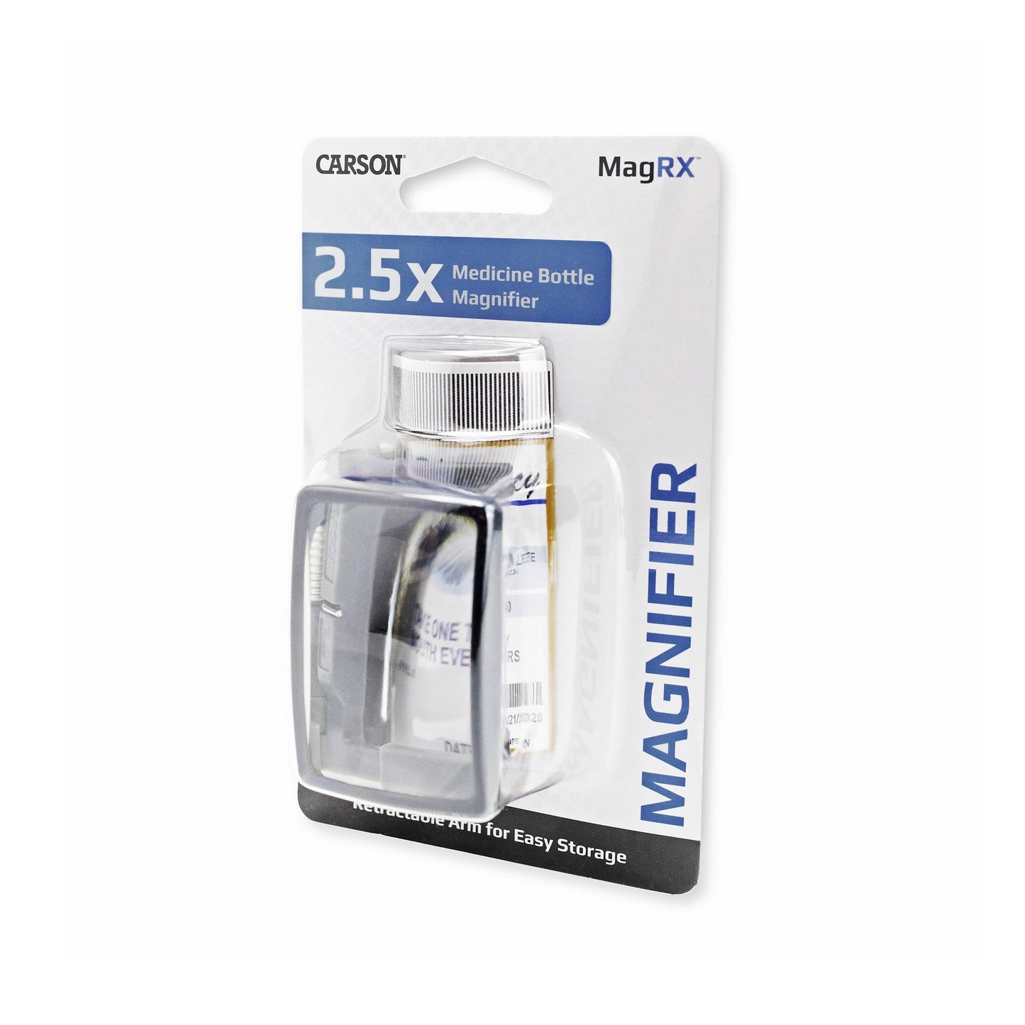 Carson - 2.5x, Clip-On Prescription Bottle Magnifying Glass