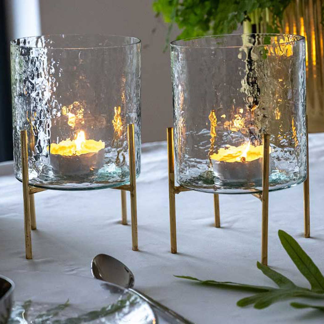 Edge Company - Hammered Tea light Stand M