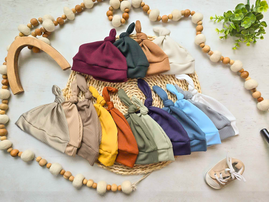 Wonderfully Made - Baby Hats Knotted Solid Colors