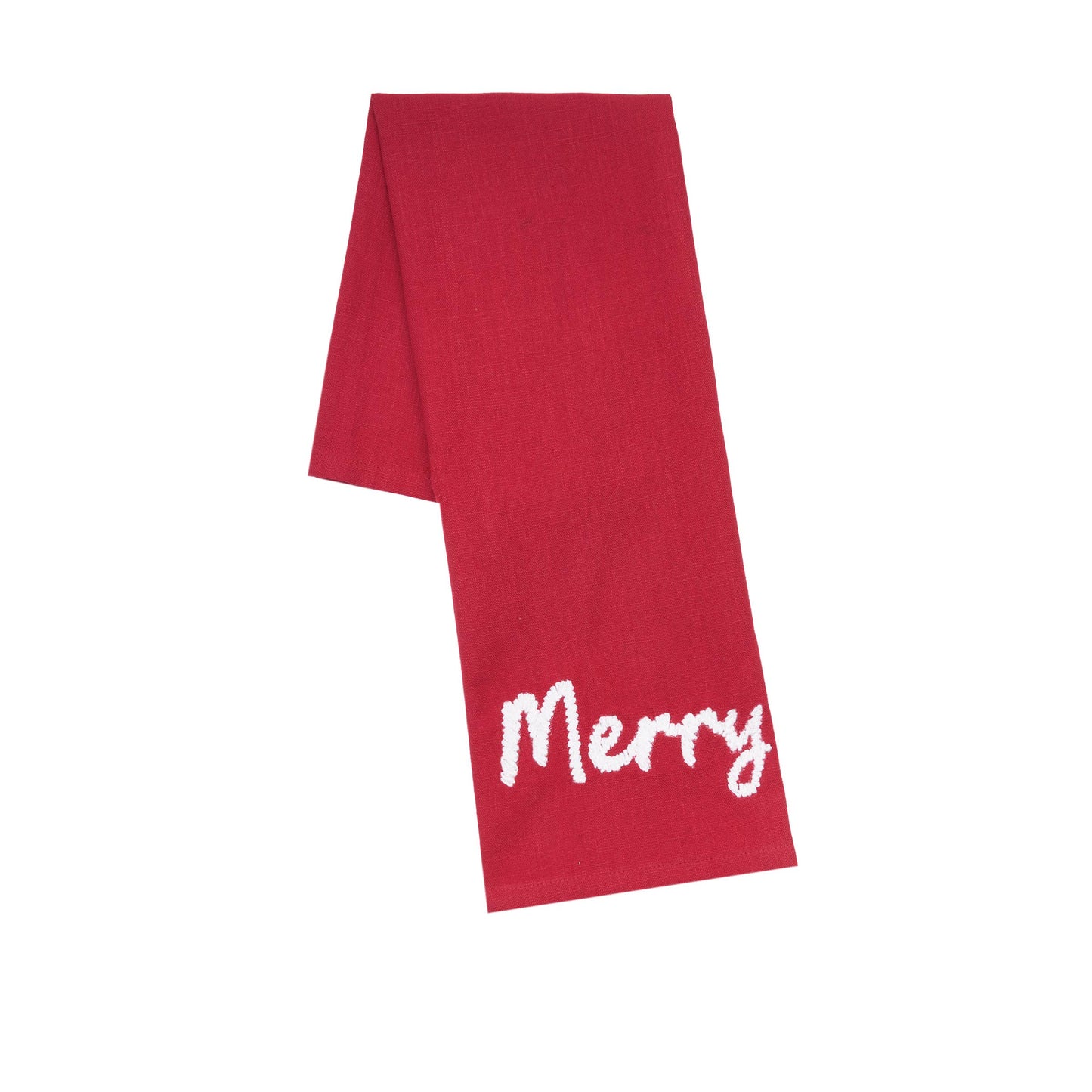 carol & frank - Christmas Merry Red Kitchen Towel