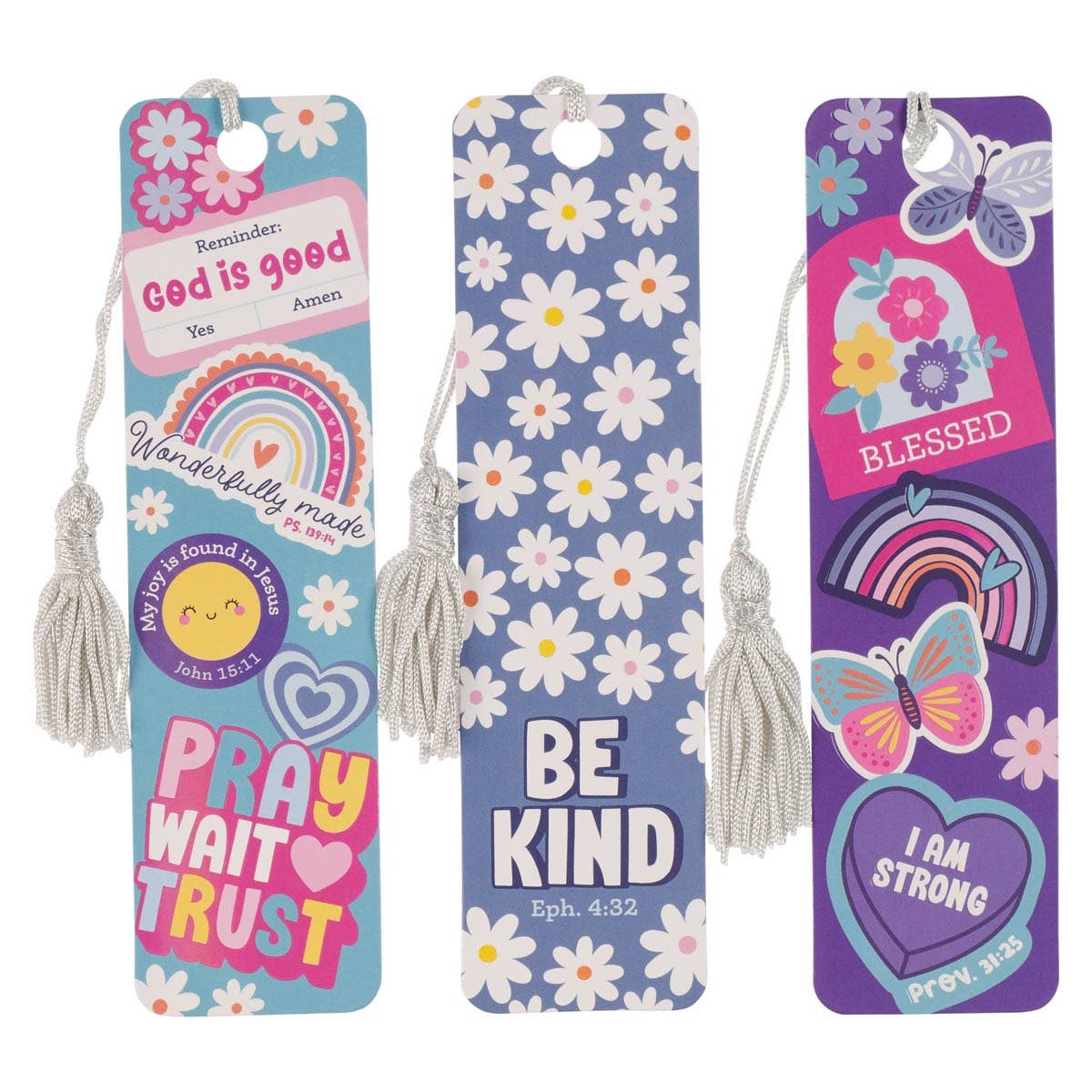 Christian Art Gifts - Bookmark Set I Am Strong Prov. 31:25