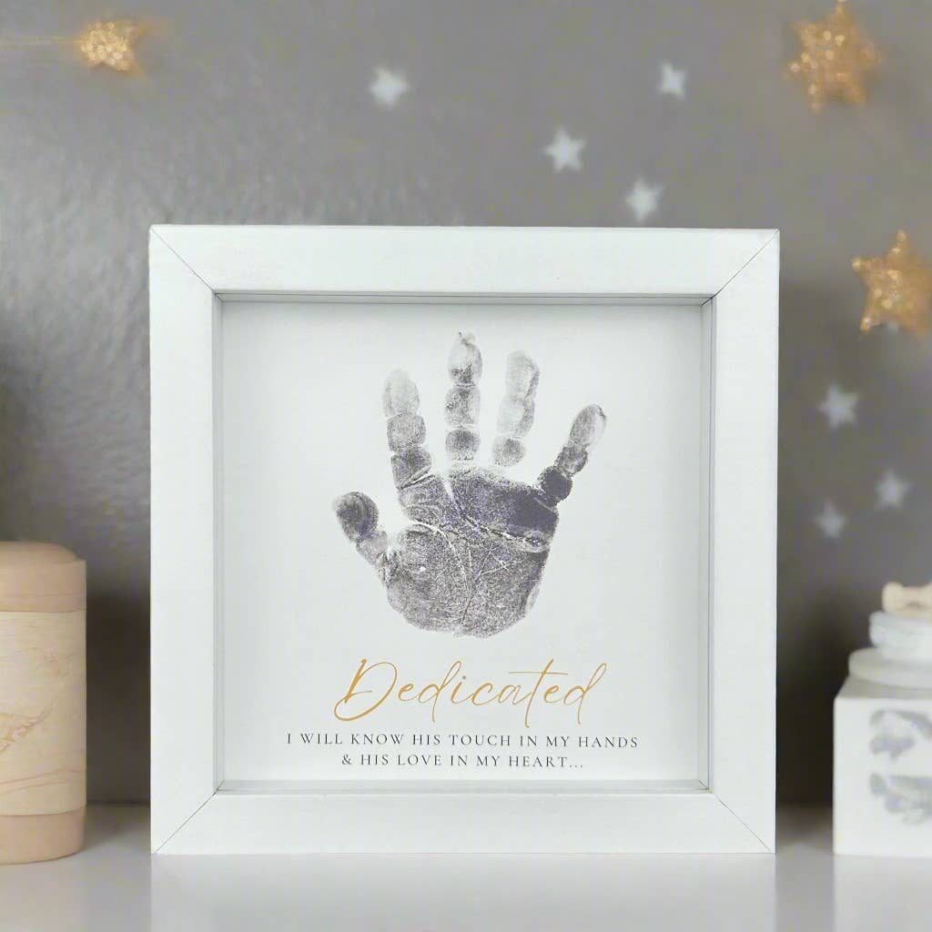 Baby Dedication Frame: Handprint Keepsake 5x5 5042
