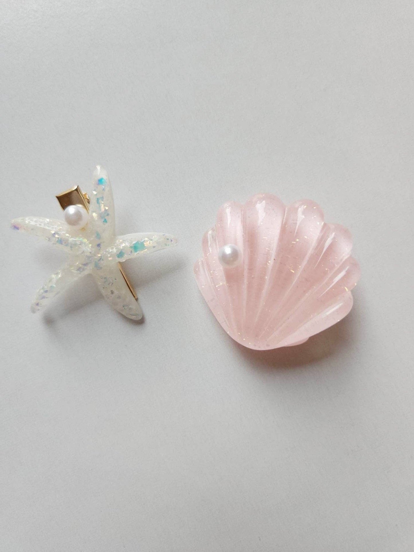 Cheeky Plum - Hair Clip Set - Under the Sea - Pink