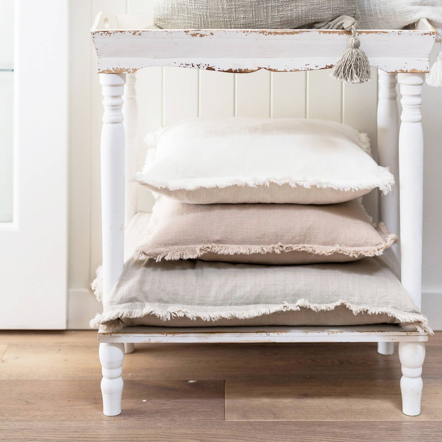 Porter Lane Home - Fringe Pillow Covers - Subtle Color Palette