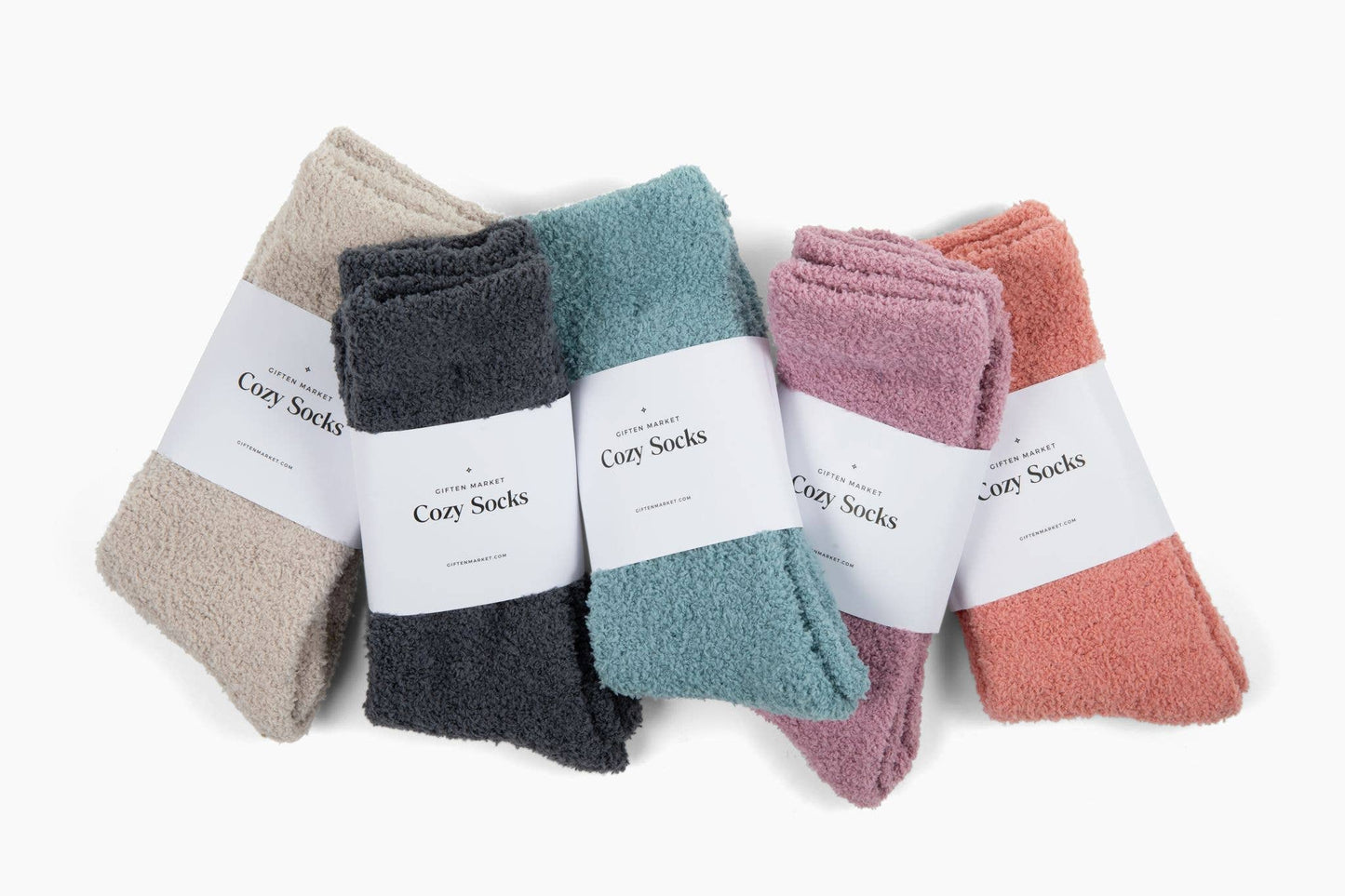 Giften Market - Cozy Cloud Socks - Charcoal - Warm & Soft - Winter Gift