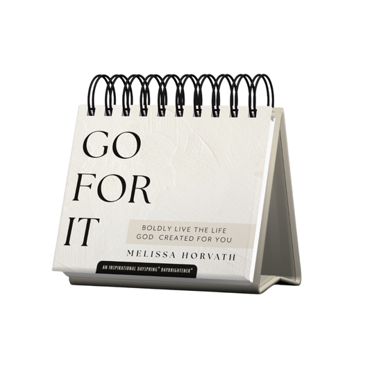 Sweet Water Decor - Go For It Inspirational Perpetual Calendar - Stationery Gift