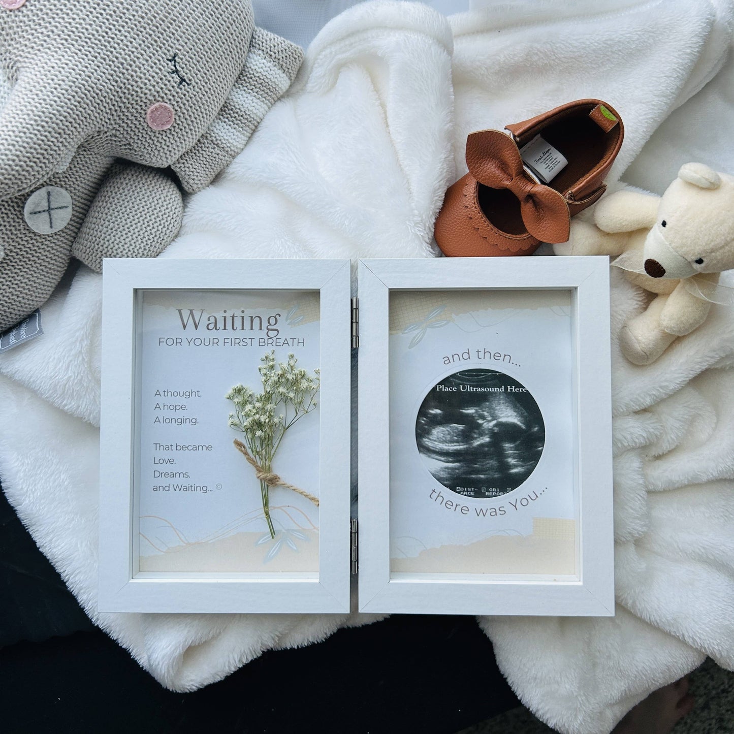First Breath Ultrasound Keepsake Frame 4x6 Shadow Box 8100