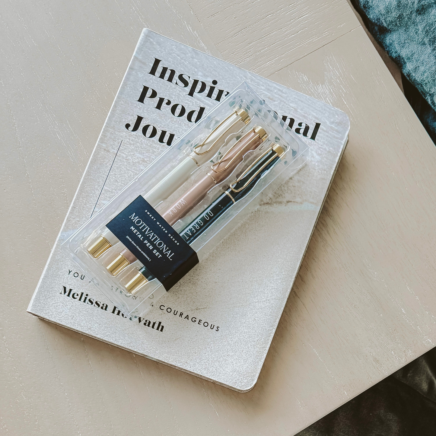 Sweet Water Decor - Motivational Metal Pen Set - Home Decor & Gifts