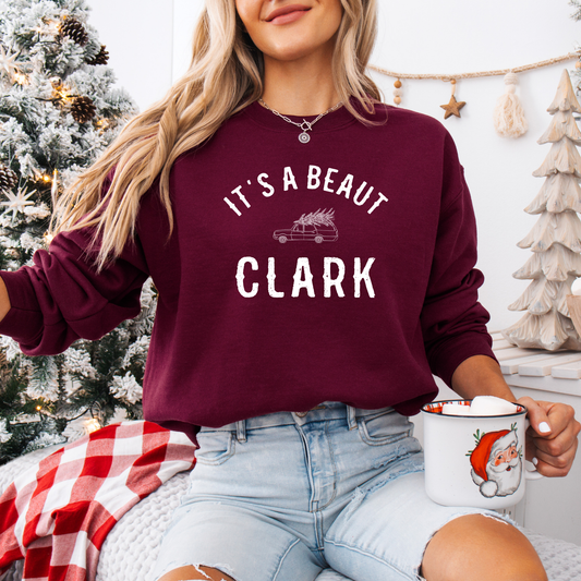 The Arena Cantina - It's A Beaut Clark Christmas Crewneck, Holiday Sweater, Fun