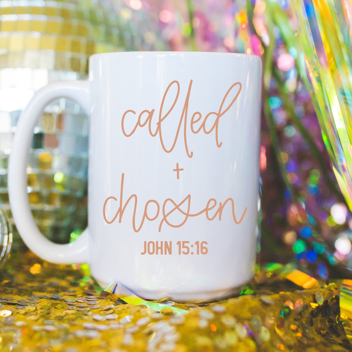 Mug and Mini - Called and Chosen mug, Christian mug, Christian gift, mug