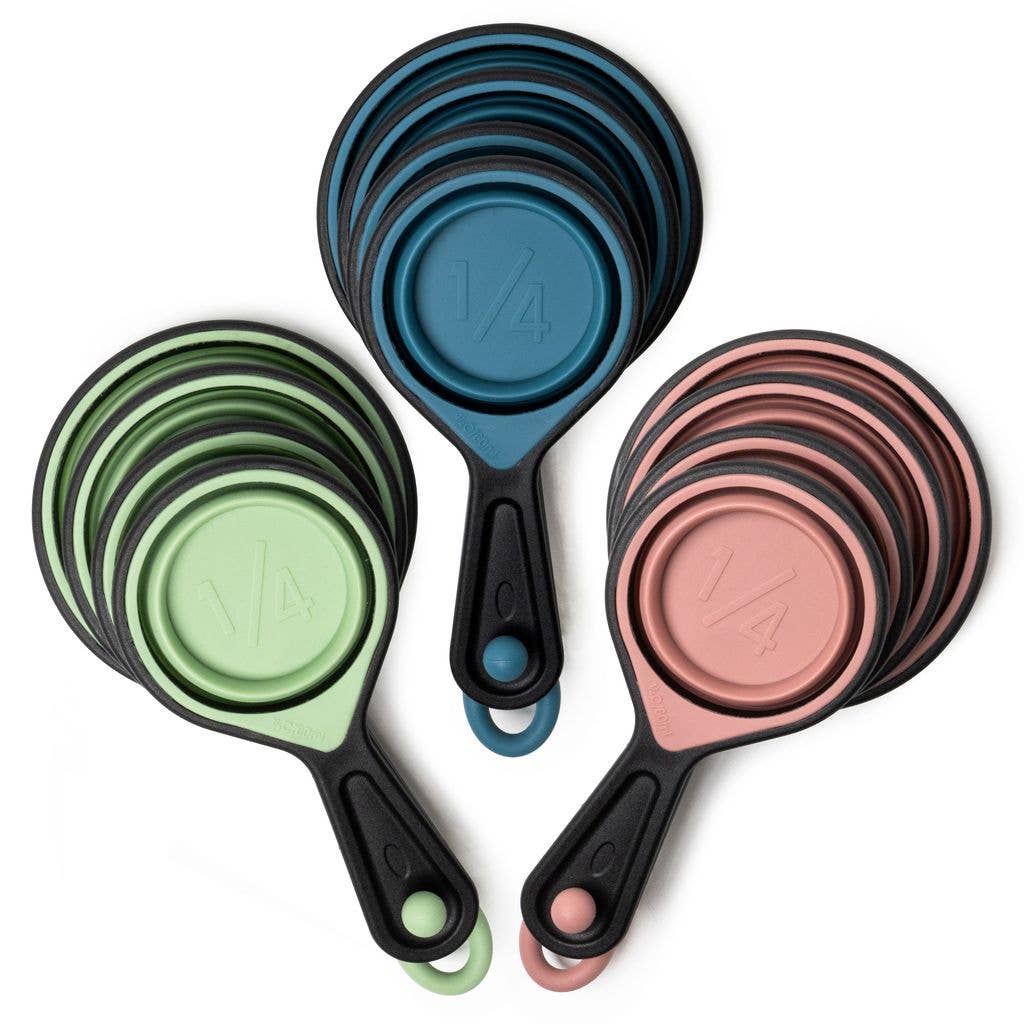 DM Merchandising - Krumbs Kitchen Silicone Collapsible Measuring Cups 4pcs Set